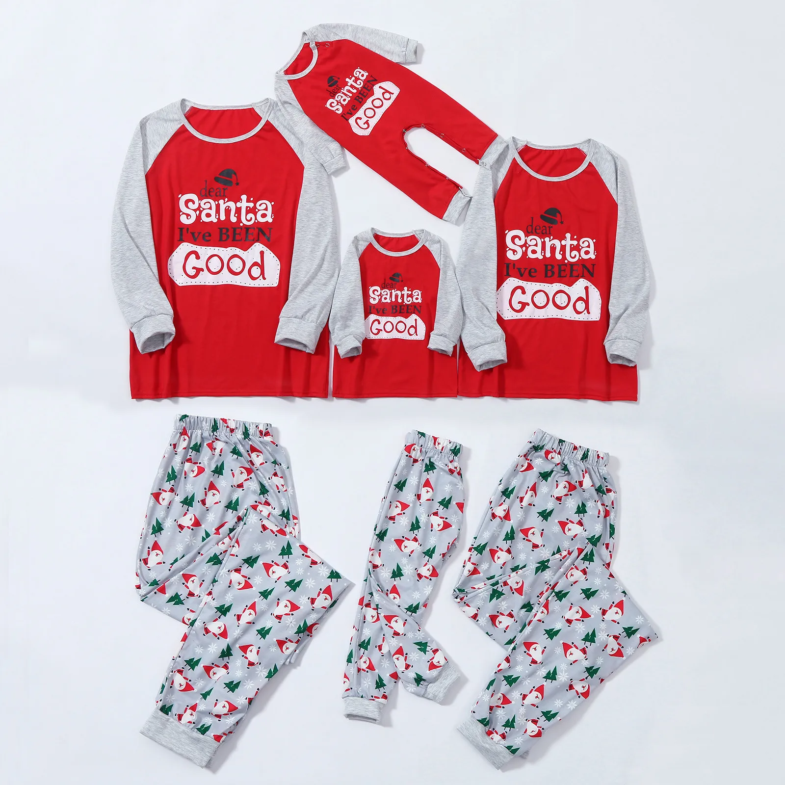 

Christmas parent-child wear T-shirt pants home wear Women Christmas Family Pajamas Matching Sleepwear Tops Blouse Pants Set Y4
