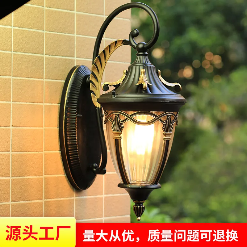 

Balcony Waterproof Wall Lamp Outdoor European Style Villa Garden Courtyard American-Style Balcony Wall Door LED Outdoor Wall Lam