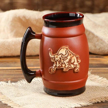 

Beer glass "Bull", symbol of the year 2021, 0.6 L