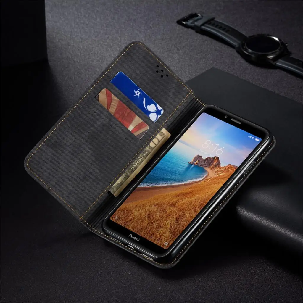 Luxury Retro Cowboy Pattern Leather Case For Xiaomi Redmi 7A Case Wallet Magnetic Flip Cover For Xiaomi Redmi7A Case 5.45 inch