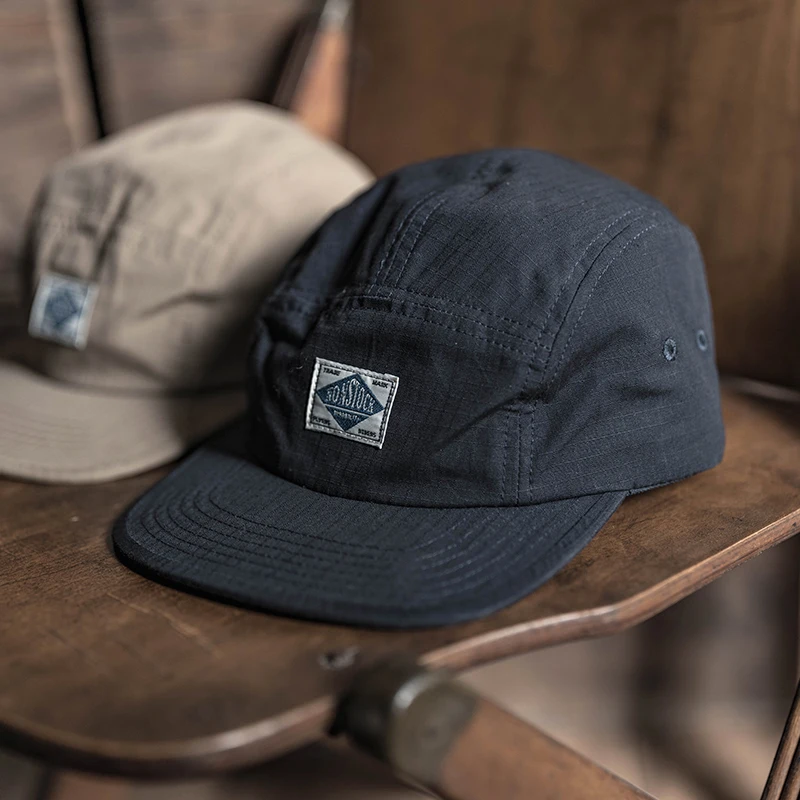 NON STOCK Ripstop Flat Peak Cap Men's Hip Hop Baseball Hat Adjustable