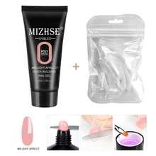 MIZHSE 30ml Polygel Nail akryl Poly Gel zestawy Nail Art wyczyść kamuflaż kolor tipsy kryształ żel UV Polygel kromka szczotka(China)