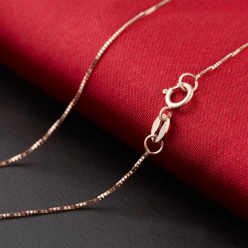 Fine Solid Au750 Real 18K Rose Gold 