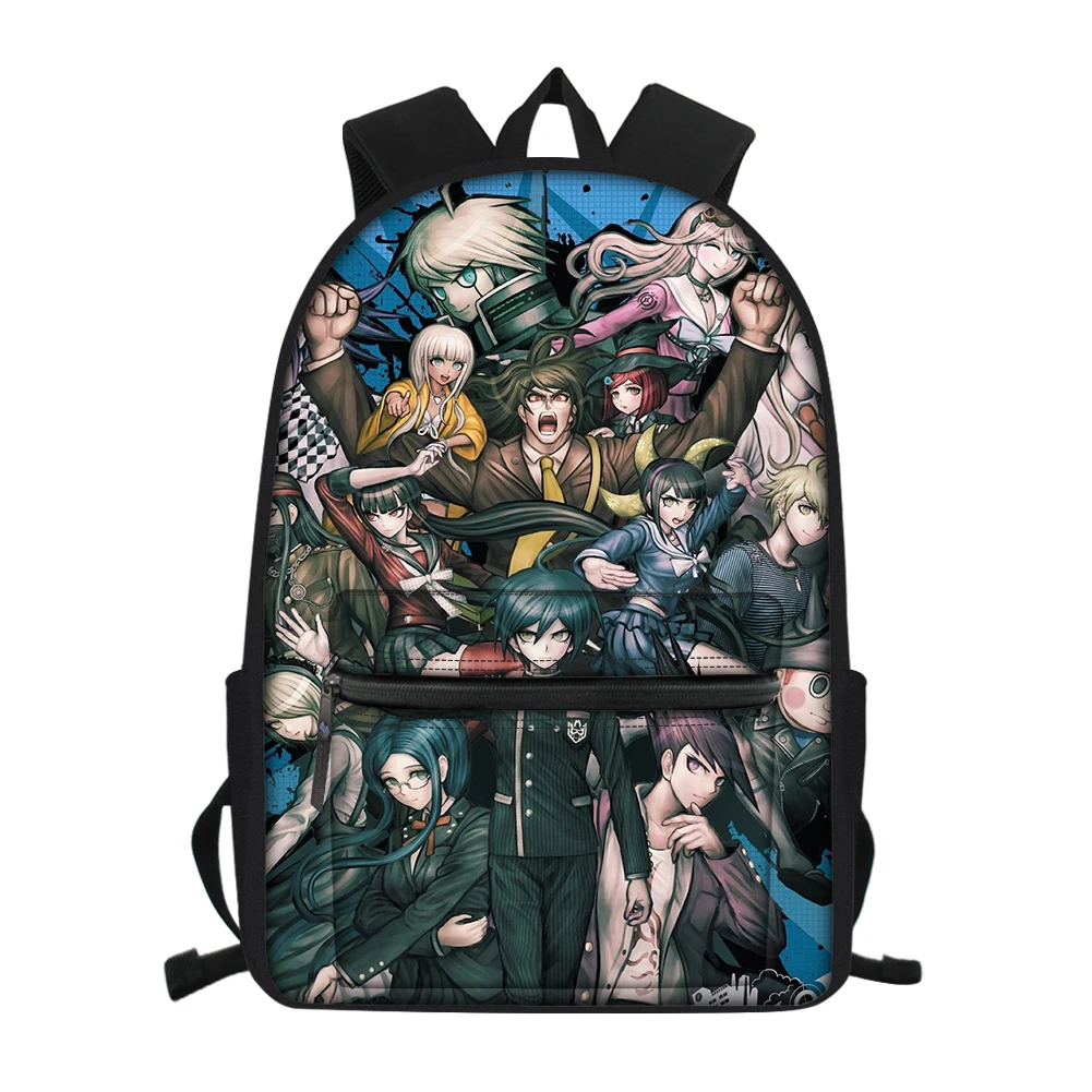 CDGX2470Z58 Школьная сумка с аниме Danganronpa для мальчиков-подростков, дорожный рюкзак для ноутбука, Мужская холщовая сумка-портфель Monokuma, рюкзак - Цвет: CDGX2470Z58