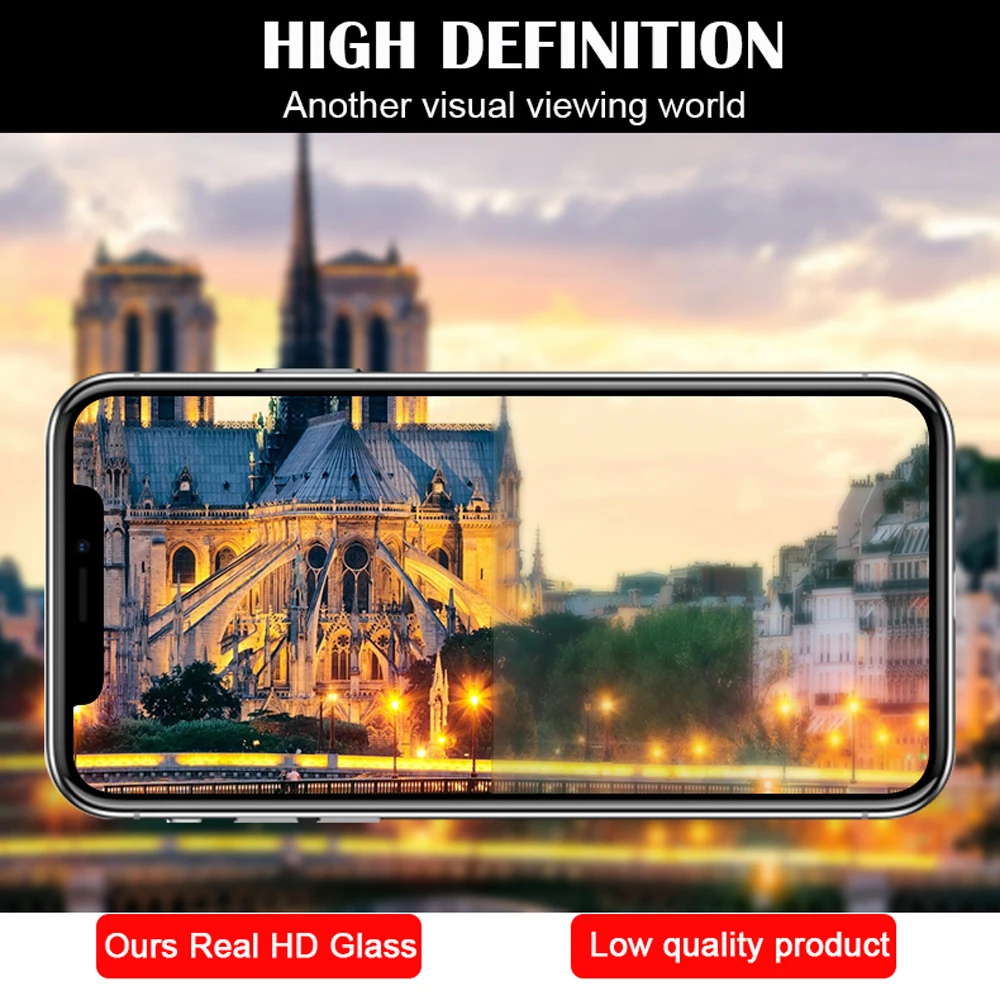 FLOVEME 9D закаленное стекло для iPhone 11 Pro Max Защита экрана для iPhone XS Max XR X 5 5S SE 6 6S 7 8 Plus защитное стекло