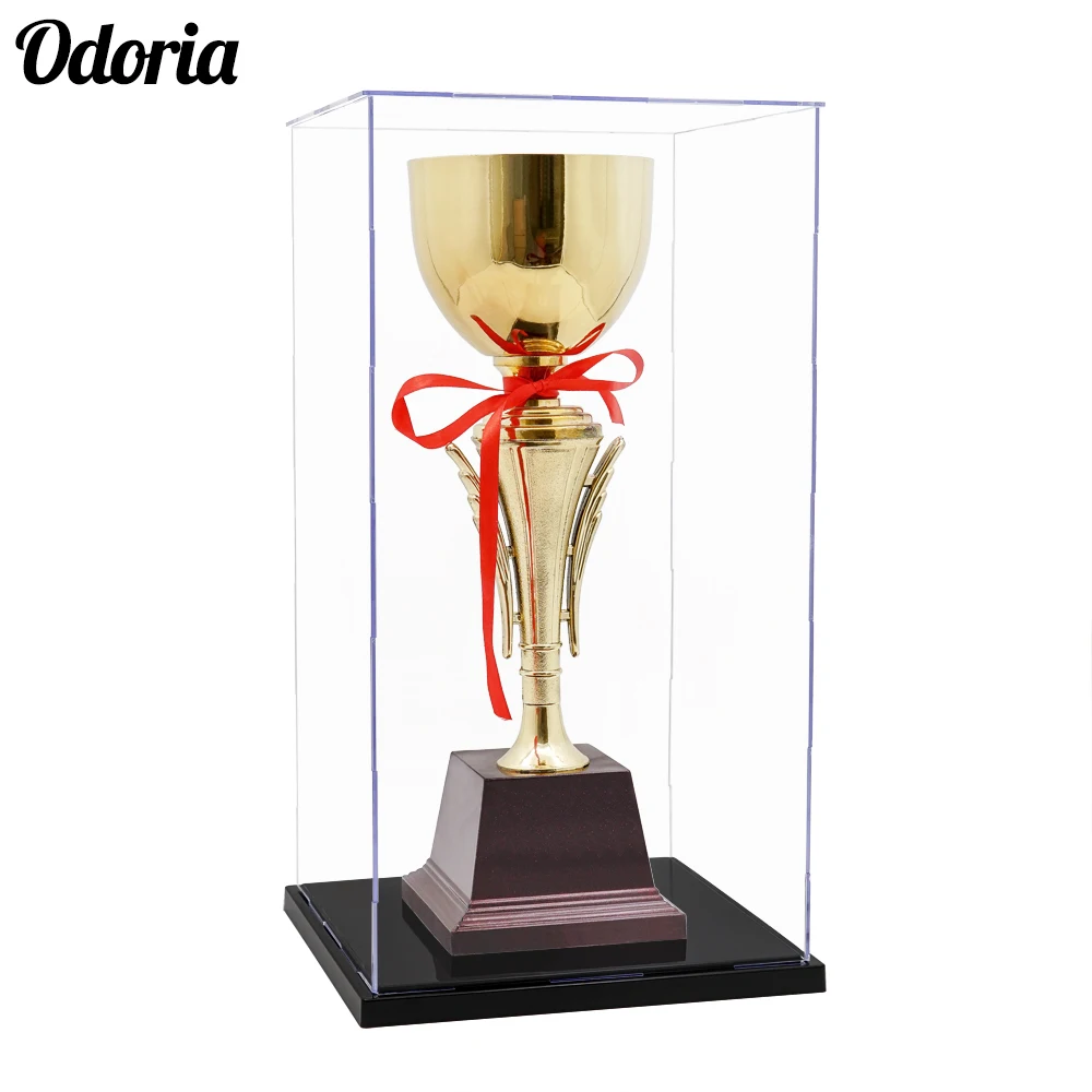 Большой акриловый чехол Odoria 20 5x20 5x40 см прозрачная коробка из плексигласа