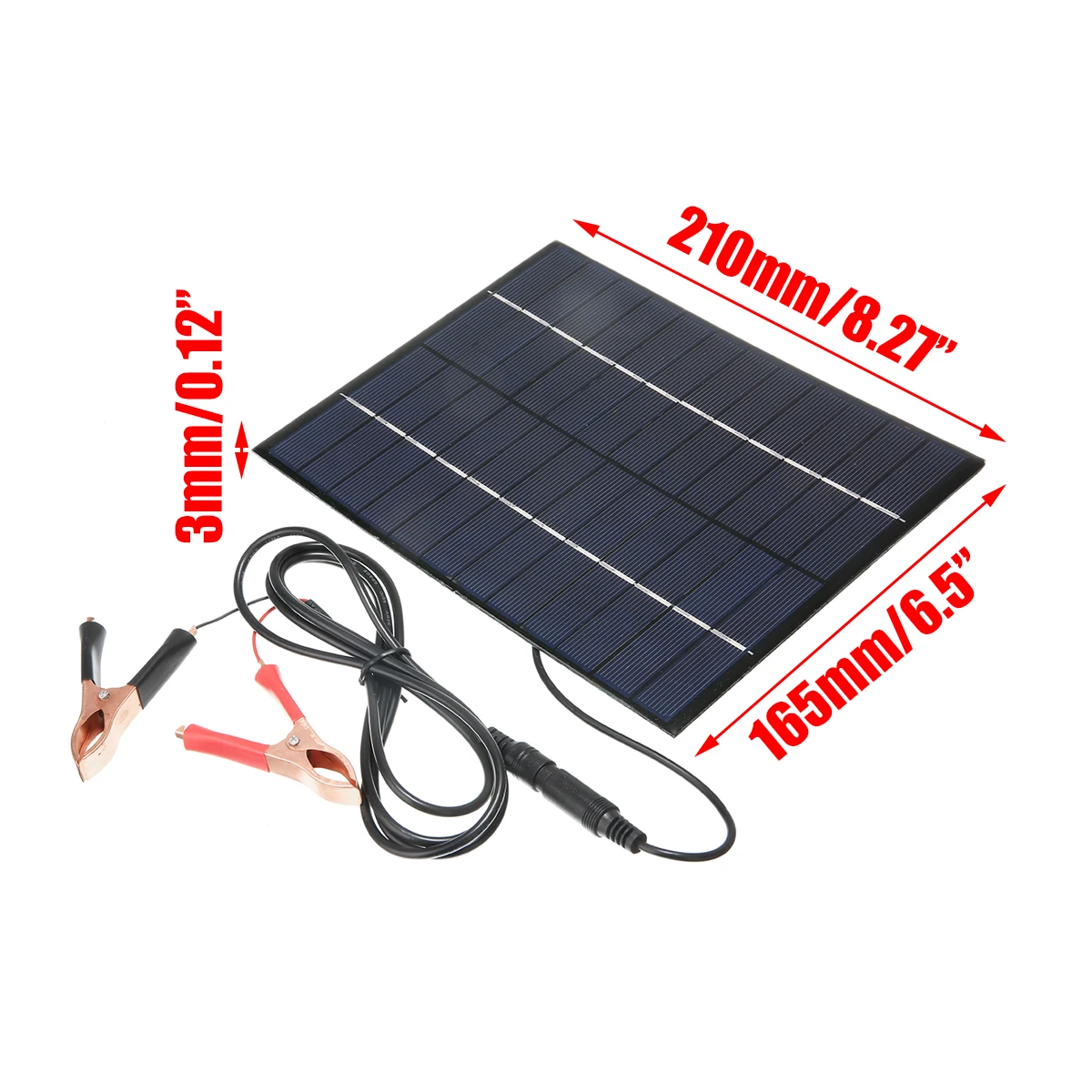 Solar Panel Power Module Battery Charger Car Boat Auto Camp Motorcycle Electrical Solar Panel 5.5W 12V