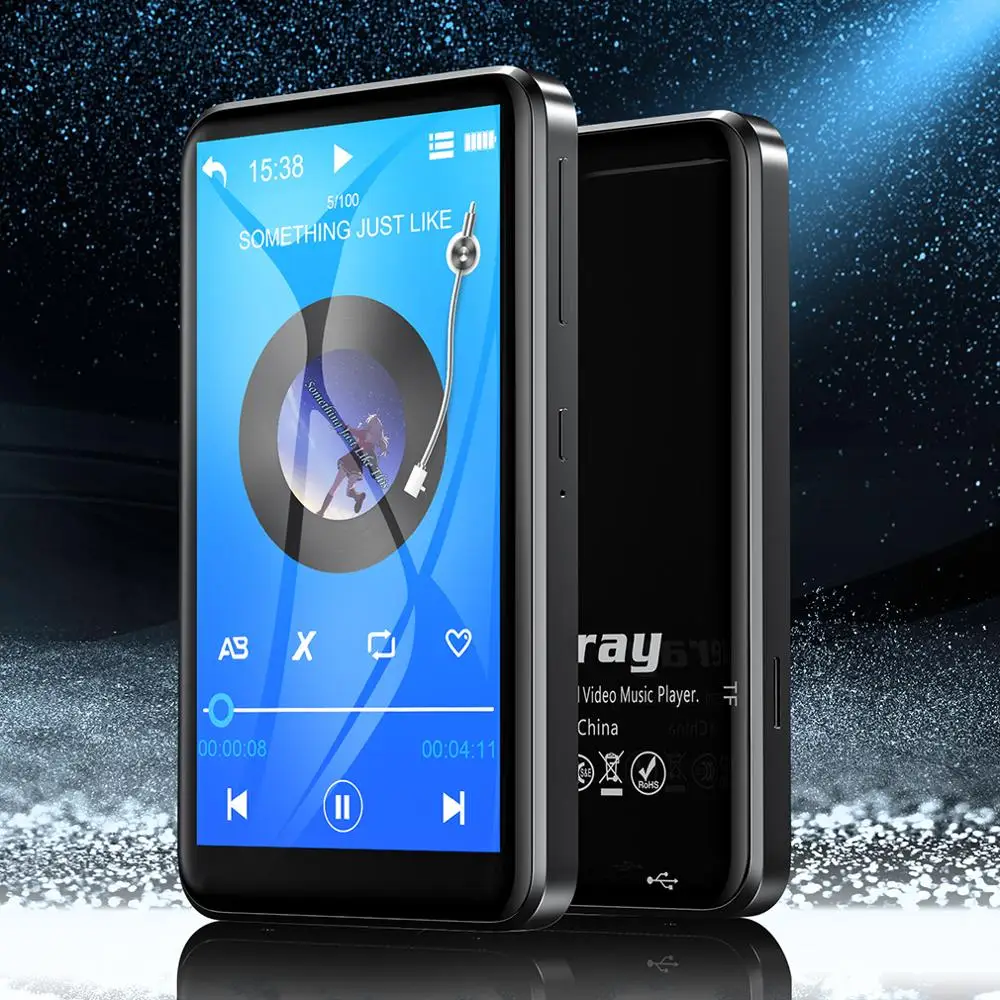 Mp3 плеер с сенсорным экраном 8 ГБ и Bluetooth колонкой Hi Fi музыкальный Walkman FM радио