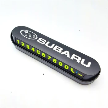

Luminous Car Temporary Parking Card Sticker Phone Number Card Plate For Subaru Impreza Forester Tribeca XV BRZ Car-Styling