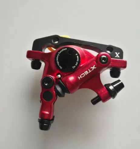 red front Brake Зуммирование тормоза для горного велосипеда спереди и сзади линия Тяговая гидравлическая Дисковый Тормоз MTB тормоз для дорожного велосипеда суппорты - Цвет: red front Brake