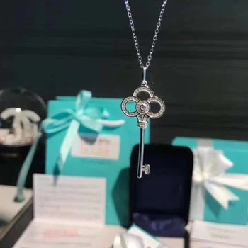 

Women's 925 Sterling Silver Necklace original design brand jewelry couple gift party wedding accessories