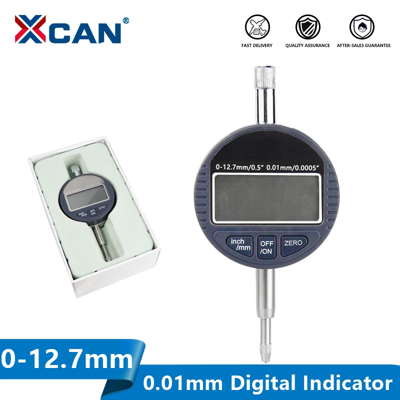 Digital Micrometer 12.7mm Electronic 0.01mm Indicator Vertical Measuring Tool 