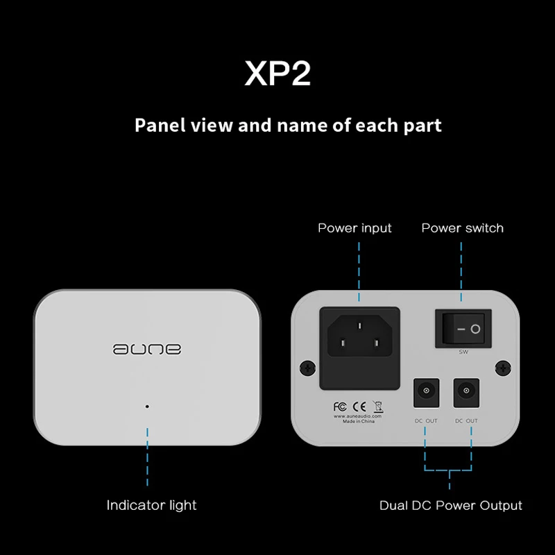 AUNE XP1 Высокое качество линейный усилитель мощности питания расширения Мощность адаптер фильтр питания