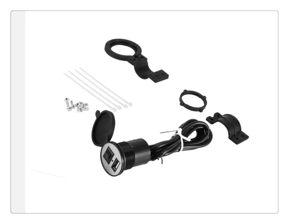 Universal motorcycle modified mobile phone USB charger with switch for TRIUMRH DAYTONA 600 650 675 675 R 955i ROCKET III