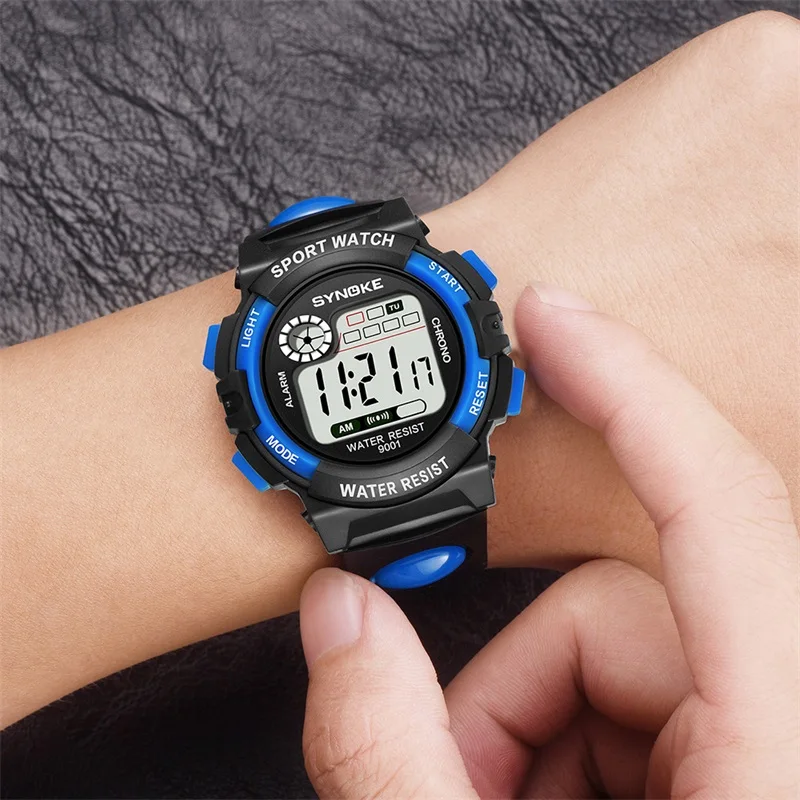 SYNOKE детские часы Reloj Infantil цифровой светодиодный Будильник спортивные наручные часы Relogio Masculino для мальчиков и девочек