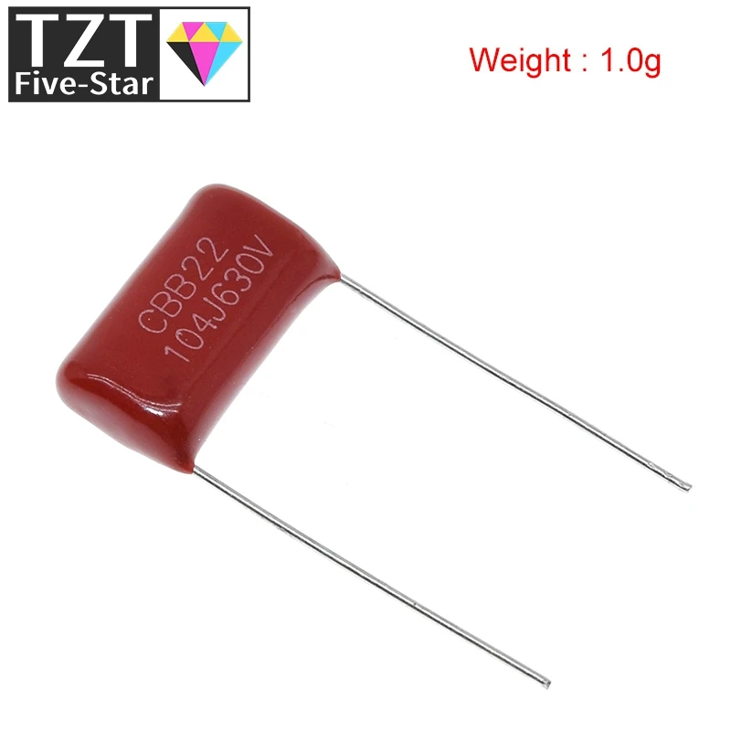 10/30PCS 630V104J Pitch 15mm 0,1 UF 100nf 630V 104 CBB Polypropylen film kondensator – Detail 2