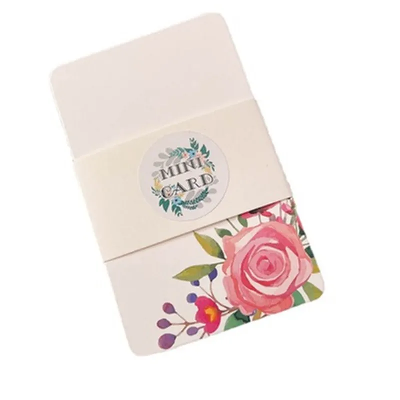 Handmade Floral Greeting and Invitation Cards - 50 Piece Set