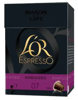 

L'Or Espresso gold espresso sontuoso 10 capsules compatible with nespresso coffee machines - set of 4 (40 capsules)