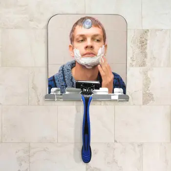

Square Anti-fog Shower Mirror Anti-fall Portable Bathroom Travel Mirror