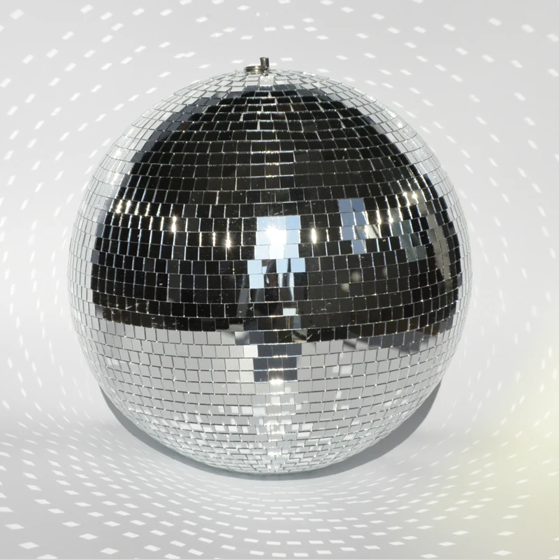Thrisdar Dia20/25/30CM Sliver Reflective Glass Mirror Disco Ball Christmas Wedding Party Bar KTV Disco Mirror Ball Stage Light