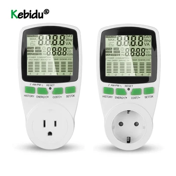 

Latest Digital LCD Socket Energy Electricity Power Meter Wattmeter Wattage Kwh Voltage Current Meter EU US Plug