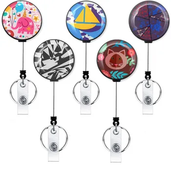 

32mm Creative Belt Clip Easy to Pull ID Badge Name Holder Nurse Retractable Reel