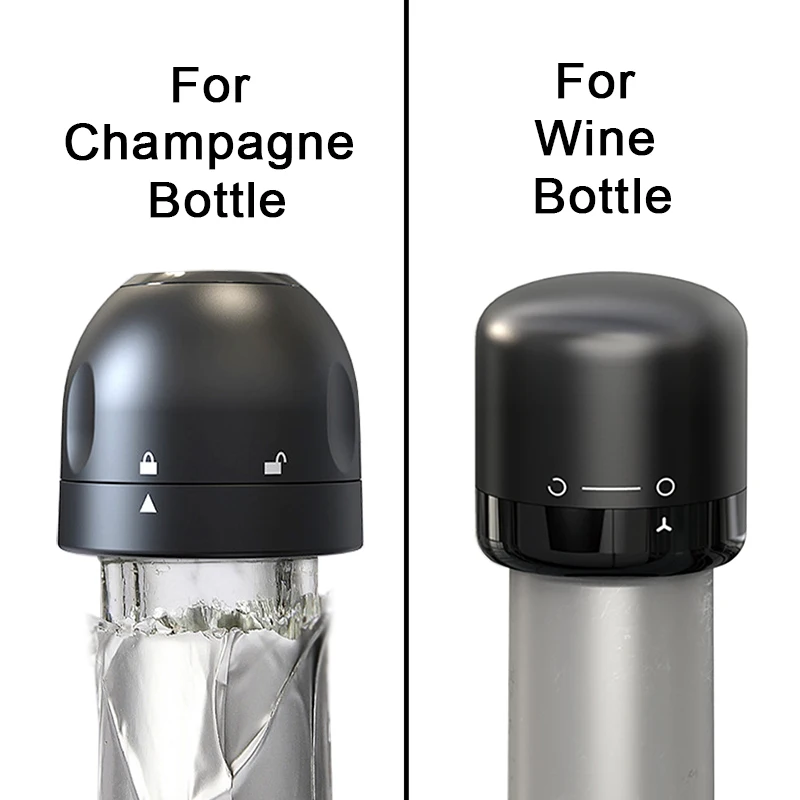 1/2-teiliges Set mit Wein- und Sektkorken, Rotweinflaschenverschluss, Silikon-Versiegelungsdeckel, wiederverwendbarer Flaschenverschluss, hält frisch_voghion.com