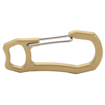 

Outdoor Camping Brass Spring Snap Hook Locking Carabiner Keychain Buckle Key Chain Hiking Climbing Tool Gear