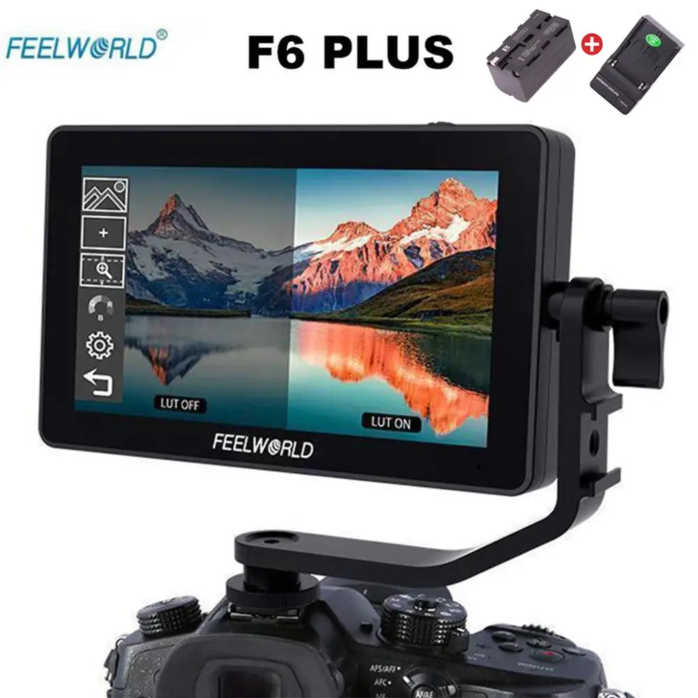 

Feelworld F6 PLUS Monitor Aluminum Alloy 5.5 Inch Touch Screen Director Monitor DSLR Camera 4K Micro Single Display
