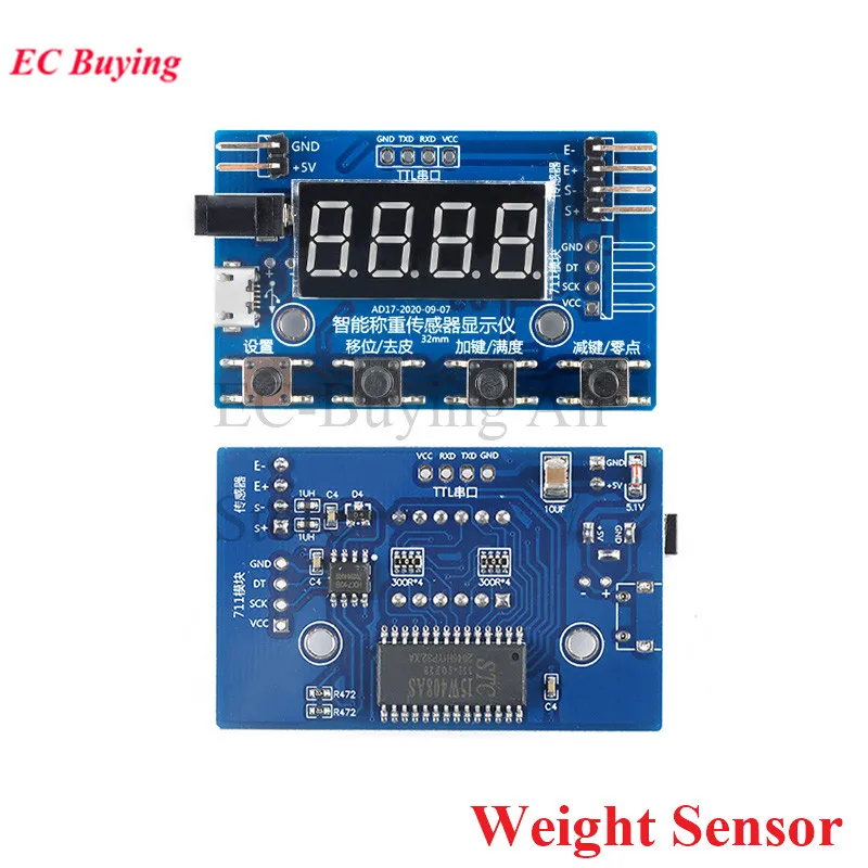 1pcs HX711 Module Weight  Sensor Pressure Sensor 24bit AD Module 35X20mm 