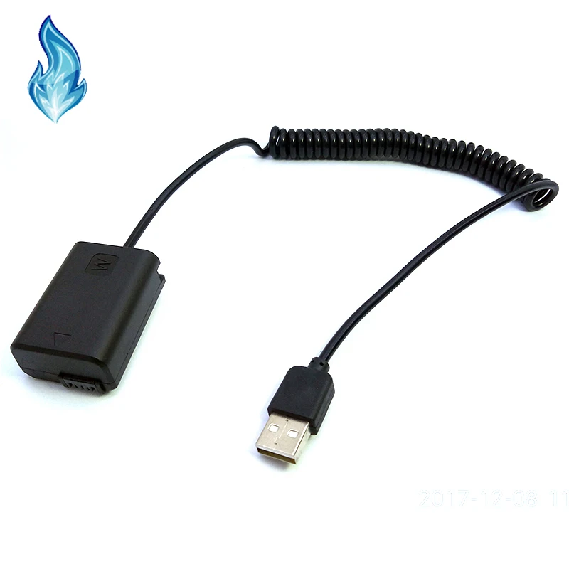 USB адаптер переходник AC-PW20 NP-FW50 спирали для sony Камера Alpha NEX F3 5R 5T 3N 5N A33 A37 A55 A7 A5100 A6000 A6300 A6500