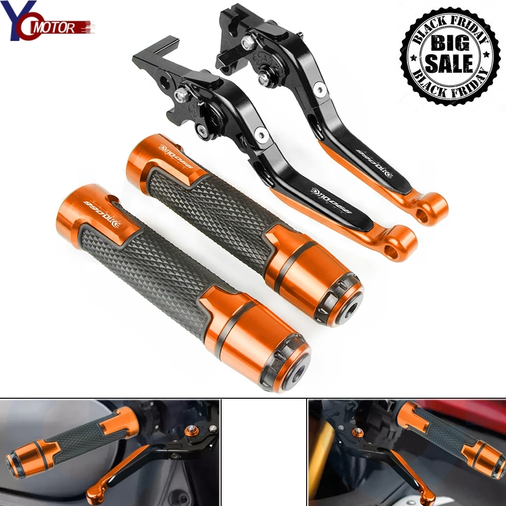 Для KTM 990 SUPER DUKE 2005-2012 2011 2010 2009 2008 2007 2006 мотоциклетные ручки тормоза и сцепления, обработанные на станке с ЧПУ и рукоятка ручки велосипеда