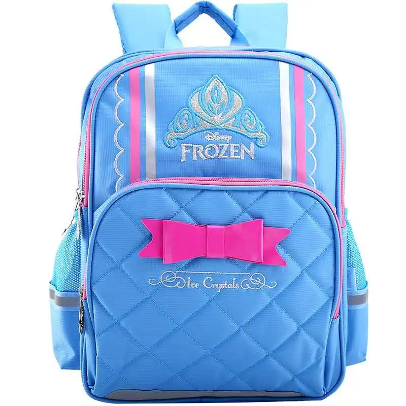Disney New Frozen School Bags For Girls Elsa Anna Primary Student Shoulder Orthopedic Backpack Grade 1-3 Large Capacity Mochila