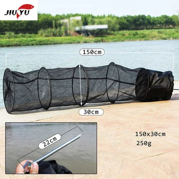 

Fishing tackle gear net 1.5 m 5 layers cage foldable gate care fishing