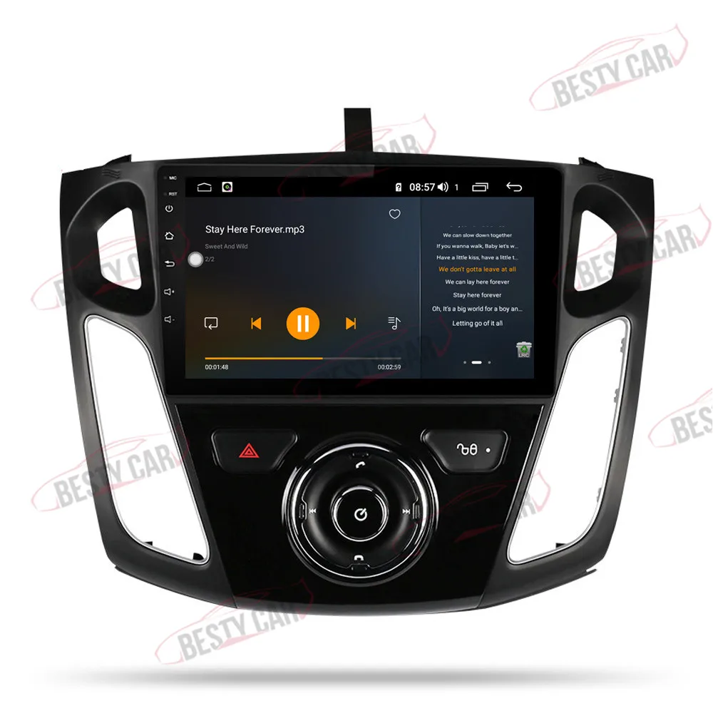 " ips Android 9,0 автомобильный мультимедийный плеер стерео радио для Ford Focus 3 Mk 3 2010 2012 15 16 17 18 19 gps навигация DSP BT
