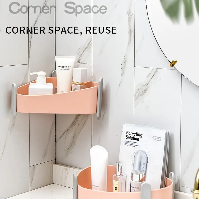 Bathroom Storage Rack Kitchen storage Rectangle Semicircle Wall Shelf Bathroom Organizer Shelves For Wall Shelf Makeup Organize