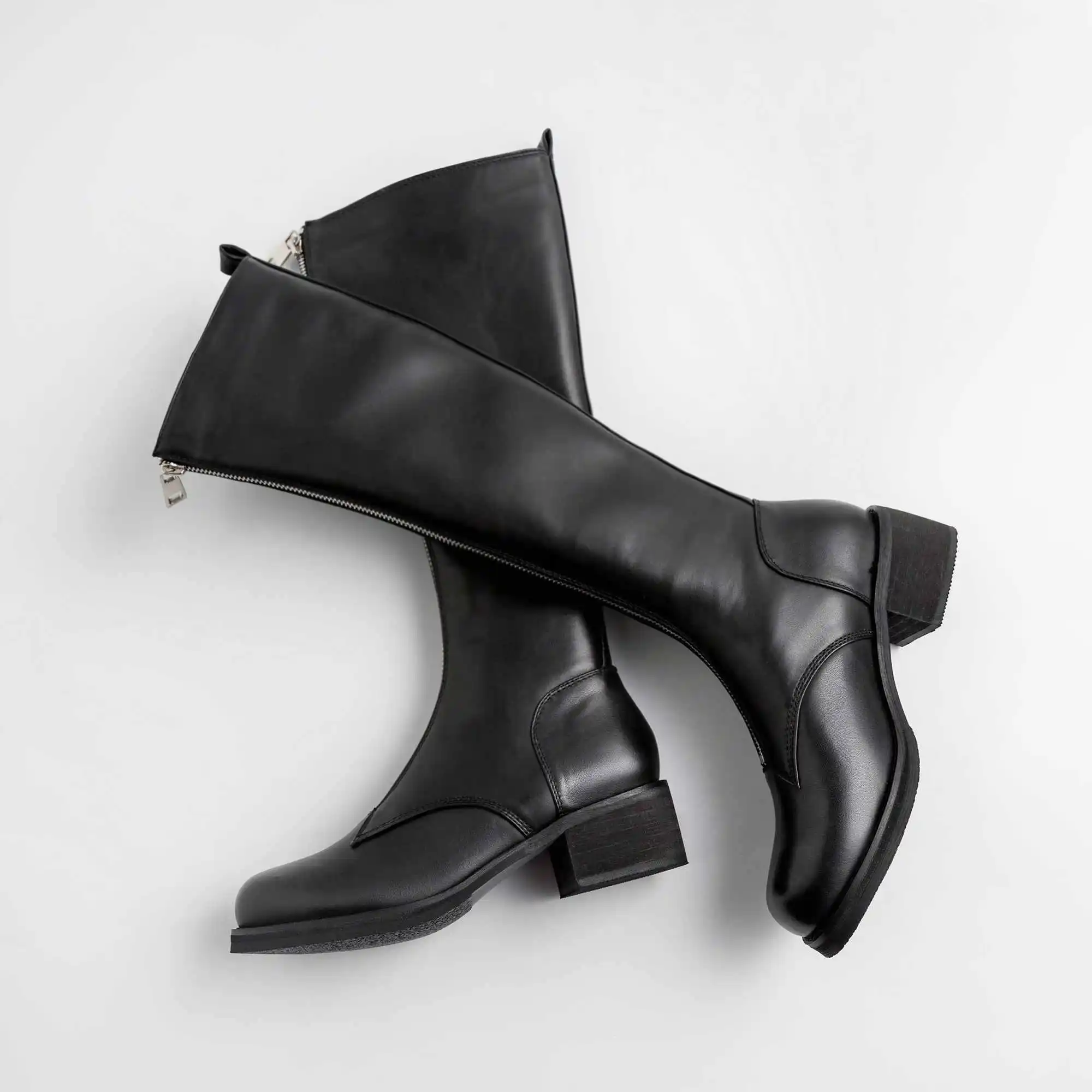 Zapatos de mujer; сапоги до колена; Новая женская зимняя обувь; замшевые мотоботы из коровьей кожи; женская обувь; bottes femme
