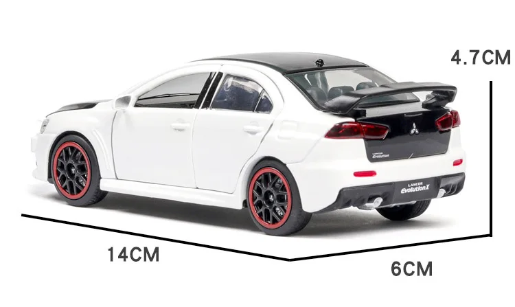 Горячая масштаб 1:32 колеса Lancer Evolution X металлическая модель с светильник и звук литья под давлением Mitsubishi спортивный автомобиль вытяните назад игрушки коллекция