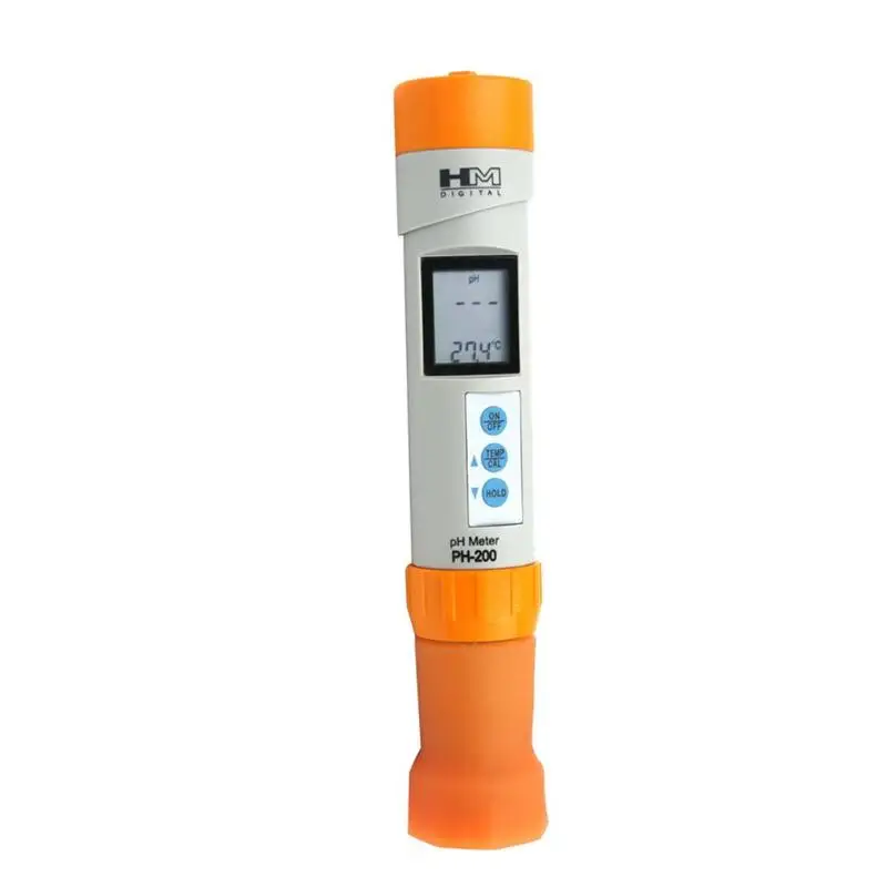 HM PH-200 ЖК-цифровой дисплей Водонепроницаемый температура рН-метр рН-детектор