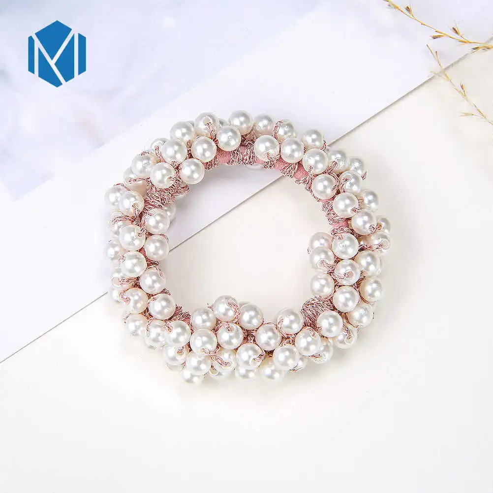 Ball head ring G1 Резинки для волос с жемчугом и бусинами, резинки для волос для женщин, резинки для волос, резинки для волос, резинки для конского хвоста, резиновые аксессуары для волос - Цвет: Ball head ring G1
