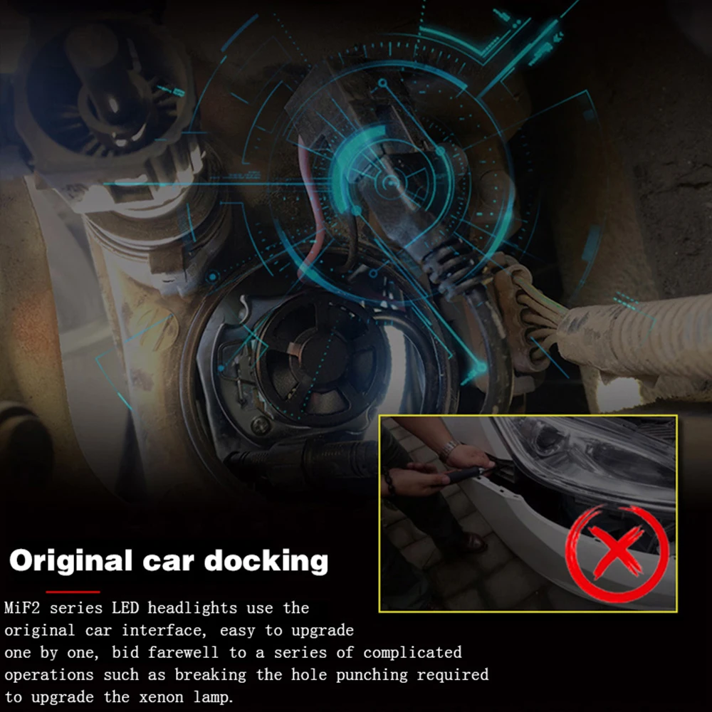 FORTEK светодиодный фонарь для автомобиля супер яркий свет 6600LM 6000K мощный без темных точек мини корпус H1/H3/H4/H7/H11/9005/9006/9012/880/881