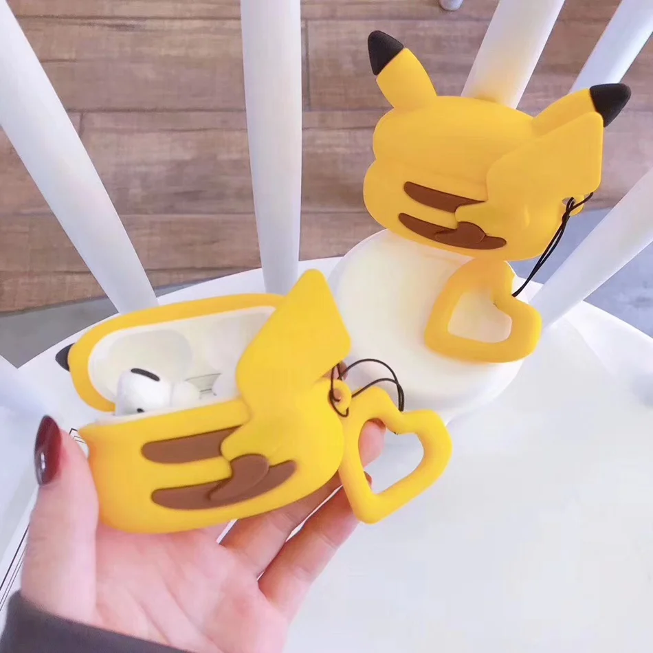 3D чехол для наушников для Airpods Pro Чехол силиконовый милый кот крокодил Мультяшные наушники/Earpods чехол для Apple Air pods Pro 3 чехол s