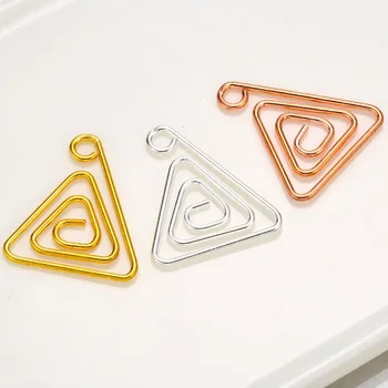 

8 pcs Triangle charms wire wrapping Geometry DIY earring bracelet pendant handmake jewelry making accessories