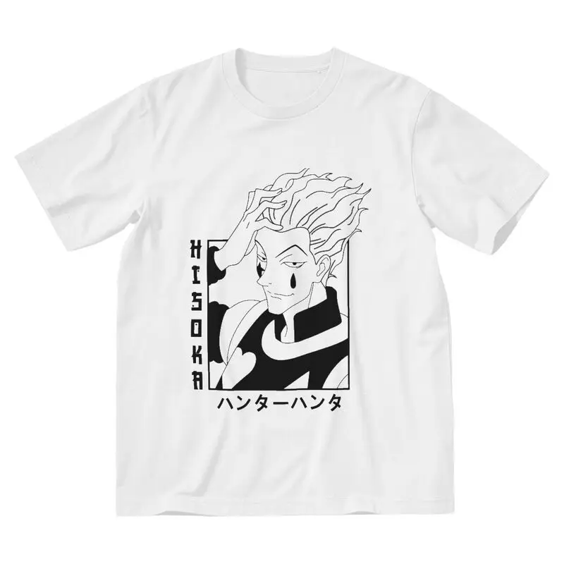 Men's Hisoka Morow T-Shirt Graphic Hunter X HXH Tshirt Short Sleeve Hip Hop T Shirt Homme 100% Cotton Tee Top Gift Idea | Мужская