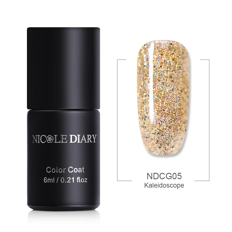 NDCG05 NICOLE DIARY 54 цвета лак для ногтей Зеленый Фиолетовый Блеск жемчужины для дизайна ногтей лак на водной основе маникюр лак для ногтей 6 мл - Цвет: NDCG05