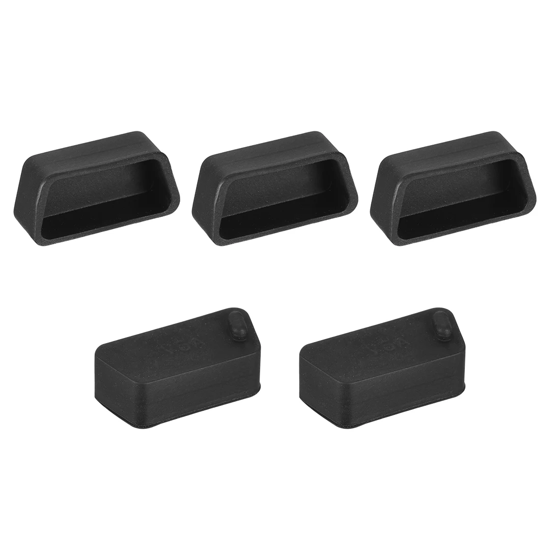 uxcell Black Rubber 6.35mm Audio Jack PC DVD Microphone Socket Dust Cover  10PCS
