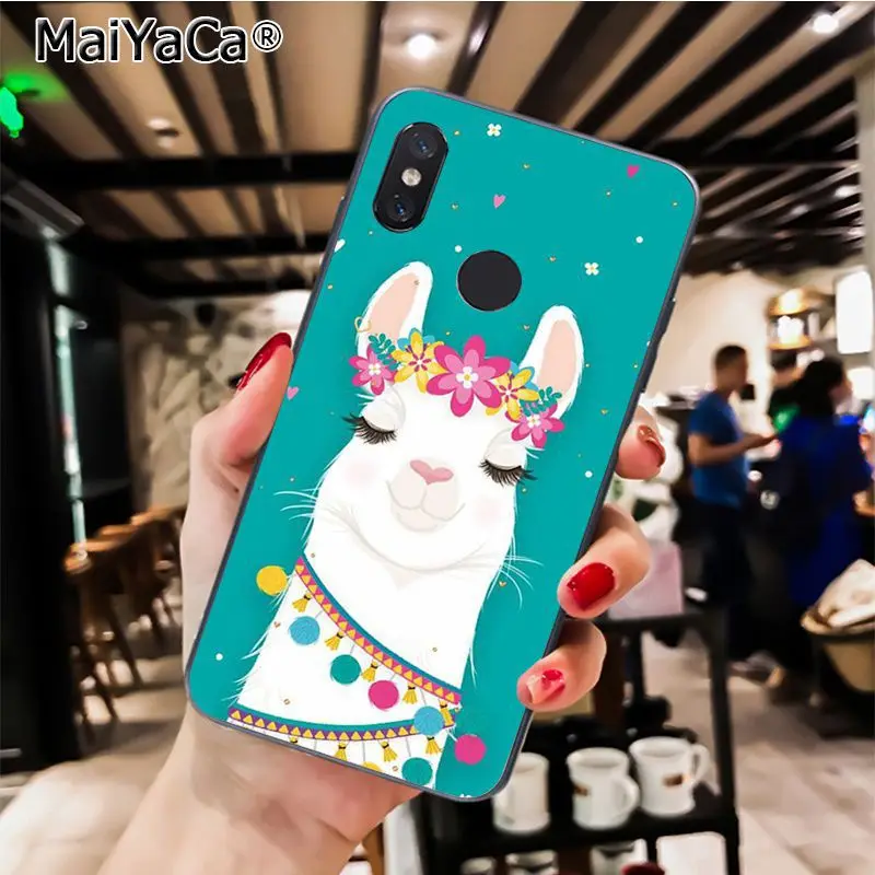 MaiYaCa Cute Animal Alpaca lama Llama Colorful Phone Case for Xiaomi Redmi8 4X 6A Redmi Go Redmi5 5Plus Note7 8ProA1 A2Lite - Цвет: A11