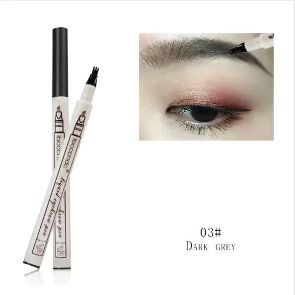 Microblading, 3 цвета, тату-ручка для бровей, долговечная, жидкая, карандаш для бровей, тату, Перманентная, прочная, для бровей, водостойкая ручка - Цвет: Dark Grey