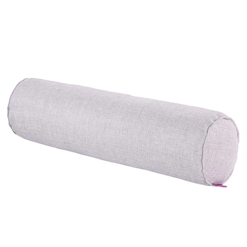 Cotton and Linen Strip Pillow Cylindrical Bed Sleeping Waist Cushion Pillow Removable and washable Boyfriend Candy Color Bolster