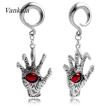 

Vankula 2PCS Hands Ear Weights Stainless Steel Ear Plugs Tunnels Hooks Piercing Body Jewelry Gauges Expander For Gift Punk